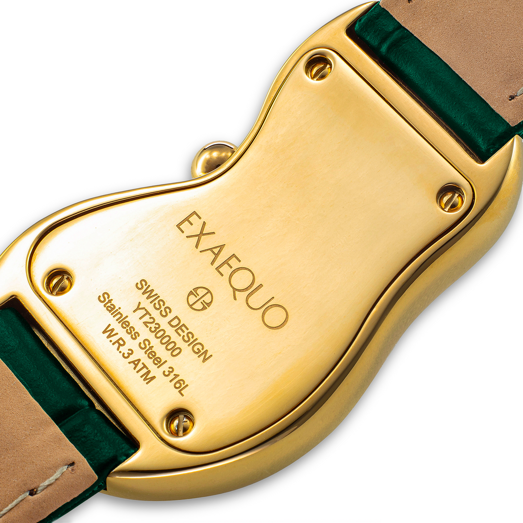 Classic Melting Stainless steel 316L Green - PVD Yellow Gold
