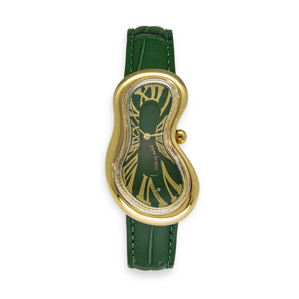 Classic Melting Stainless steel 316L Green - PVD Yellow Gold