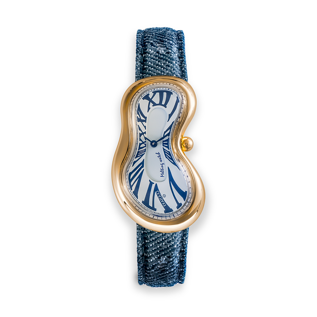 Classic Melting Stainless Steel 316L Denim - PVD Yellow Gold